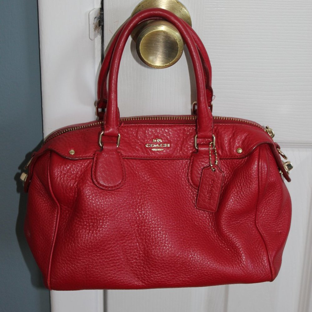 Red Coach Mini Bennett Satchel
